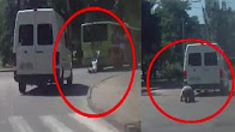 Shikoni terminatorin ukrainas, që shtypet nga kombi-busi dhe ngritët thuajse nuk ka ndodhur asgjë (Video)