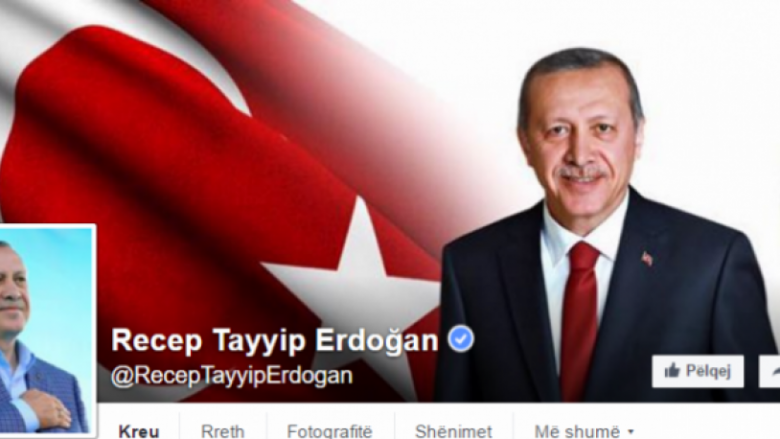 Erdogan poston një status në FB (Foto)