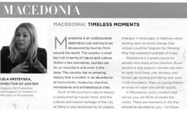 Maqedonia në Aspire Magazine, edicion special për turizëm luksoz