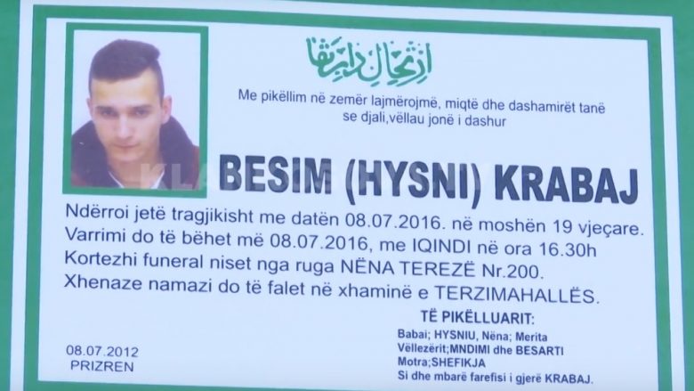 Më 23 korrik do të fejohej: Familja Krabaj akuzon Policinë, për vdekjen e djalit të tyre 19-vjeçar (Video)