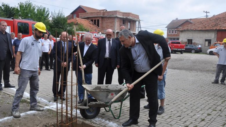 Në Podujevë u bë vënia e gurthemelit për ndërtimin e objektit të zjarrfikjes dhe shpëtimit