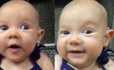 I vendosin aparat dëgjimi: Shikoni si reagon kur dëgjon nënën për herë të parë (video)