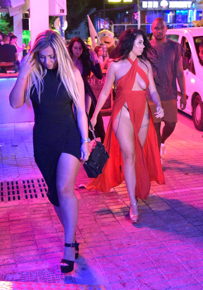 Ayia Napa - Cyprus *EXCLUSIVE ALL ROUND PICTURES* Marnie Simpson - Holly Hagan - Chloe Ferry The Geordie Shore cast were out in Ayia Napa last night partying at The Castle Club - The girls all wearing revealing outfits. Chloe Ferry was her usual drunken self on the way out and Marnie Simpson fell to the floor after trying to grab hold of Nathan for support. Doormen had to help her to her feet as Chloe Ferry was too drunk and using her shoes as a telephone. Byline Must Read: XPOSUREPHOTOS.COM ** UK clients please pixelate children's faces prior to publication** For content licensing please contact: Xposure Photos pictures@xposurephotos.com 44 (0) 208 344 2007