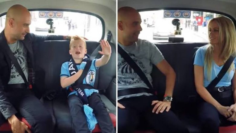 Guardiola befason fansat: Bën xhiro me taksi në rrugët e Manchesterit (Video)