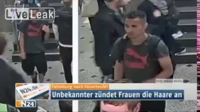 Emigranti u vë zjarrin flokëve të një vajze në një metro në Berlin (Video)