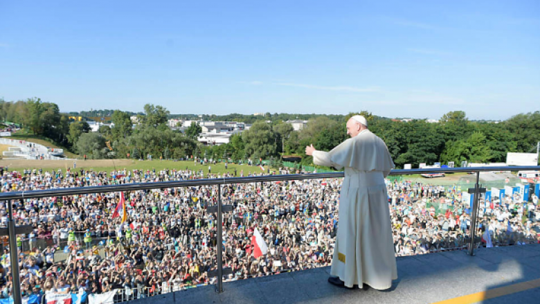 Në meshën e Papës në Poloni,  2.5 milionë besimtarë