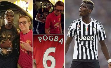 Pogba nënshkruan fanellën e një tifozi të Unitedit (Foto)