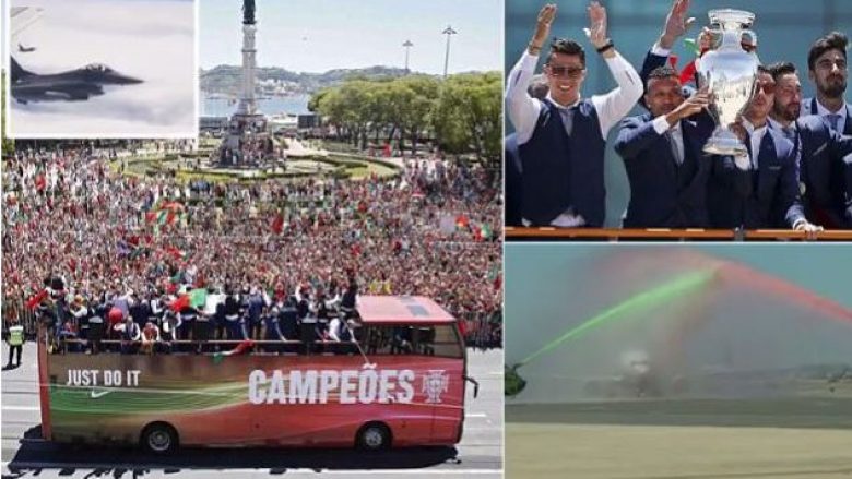 Kjo është pritja madhështore që iu bë heronjve portugezë në Lisbonë (Foto)