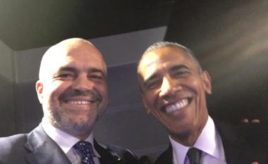 Përshëndetje nga Rama dhe Obama (Foto)