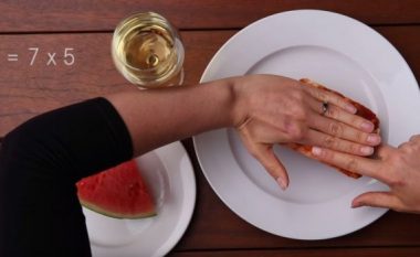 Vetëm mbështetni gishtat: Metodë gjeniale që të masni sa ushqim duhet të hani, por të mos shtoni peshë (Video)