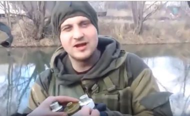 Shikoni se si ushtarët pro rusë peshkojnë me granata dore (Video)