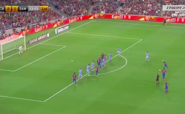Messi shënon nga gjuajta e lirë dhe atë nga 28 metra (Video)