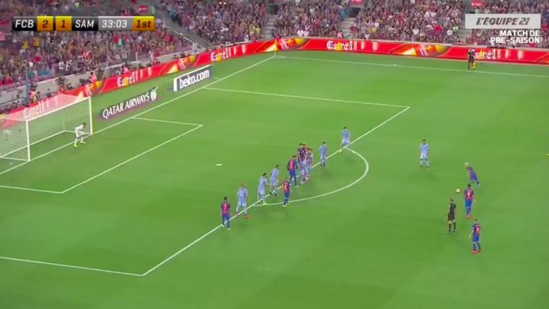 Messi shënon nga gjuajta e lirë dhe atë nga 28 metra (Video)