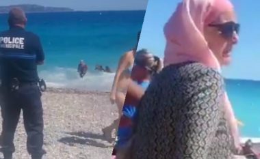 Shikoni se si policia franceze, dënon gratë që bartin mbulesa në plazh (Video)