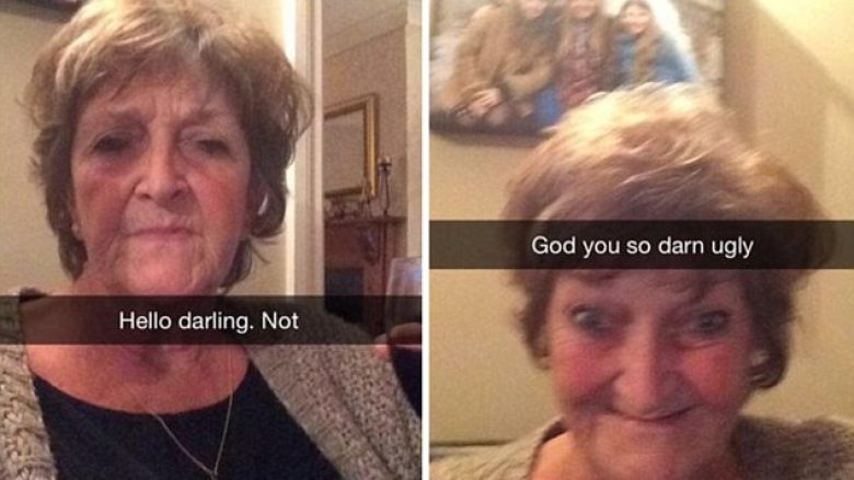 Gjyshet qesharake në Snapchat, që po turpërojnë nipërit e tyre (Foto)
