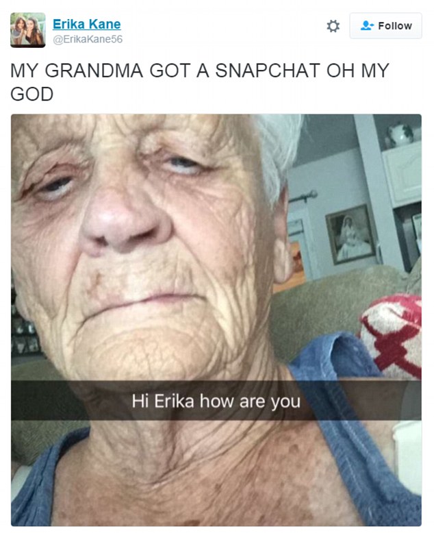 Gjyshet qesharake në Snapchat qe po turperojne niperit e tyre foto 8