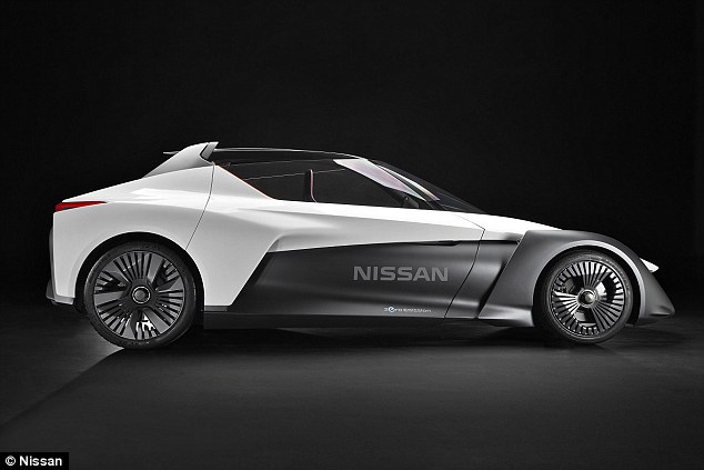 Nissan me makinë elektrike qe duket sikur ka ardhur nga ndonje planet tjeter foto 9