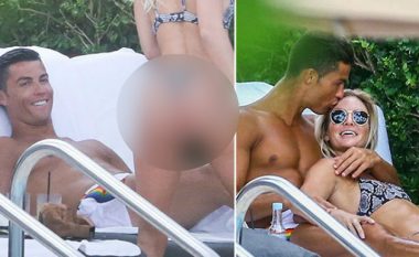 Ronaldo rrezitet, e ledhaton dhe e puth modelen (Foto, +18)