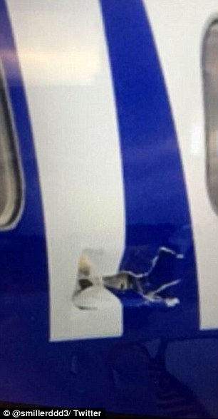 Udhëtarët e tmerruar shikojnë me frikë shkatërrimin e disa pjesëve të aeroplanit foto 3