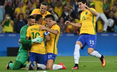 Brazili mposht Gjermaninë dhe fiton medaljen e artë olimpike pas ekzekutimit të penalltive (Video)