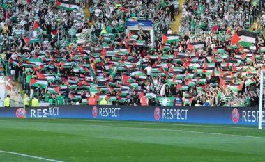 Celticu akuzohet nga UEFA pas shpalosjes së flamujve palestinezë