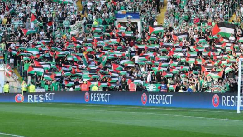 Celticu akuzohet nga UEFA pas shpalosjes së flamujve palestinezë