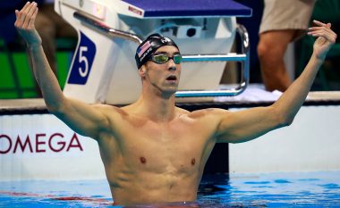 Phelps nuk ka të ndalur, fiton edhe medaljen e 21-të të artë (Foto)