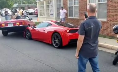 Kur femra parkon Ferrarin e 270 mijë eurove (Video)