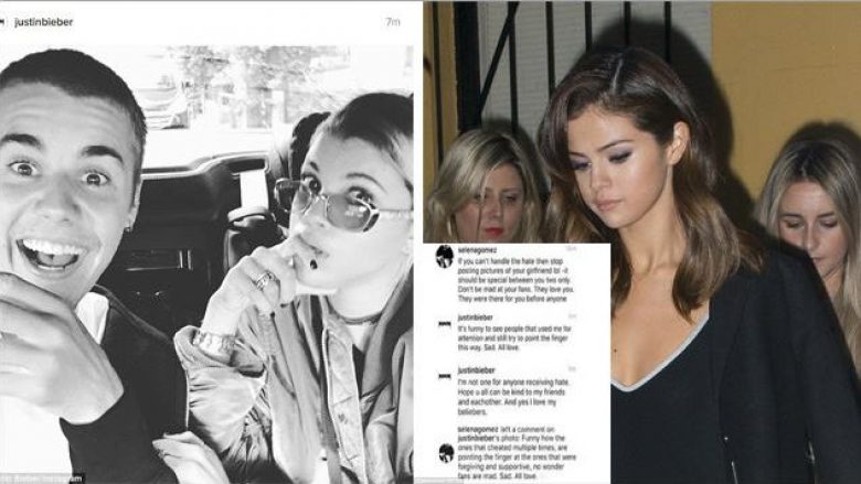 Justin Bieber mbyll Instagramin pas komenteve të Selena Gomez