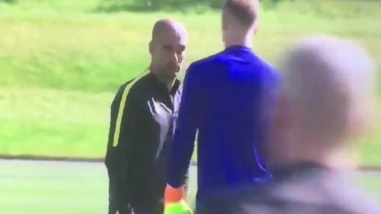 Kapen Guardiola dhe Hart, portieri lëshon stërvitjen (Video)