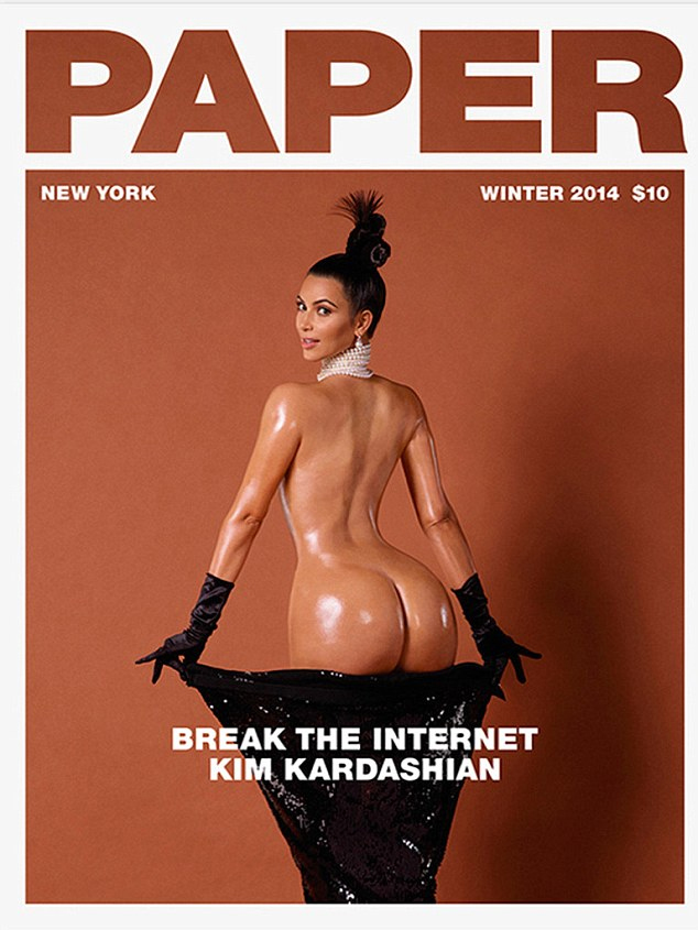 Në vitin 2014, Kim Kardashian e rrënoi internetin kur pozoi nudo për revistën Paper.
