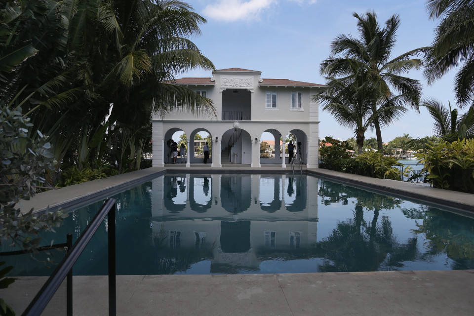 MIAMI BEACH, FL - MARCH 18: The pool cabana is seen during a tour of the former home of Al Capone on March 18, 2015 in Miami Beach, Florida. The home being restored by MB America was built in 1922 and bought by the prohibition-era gangster in 1928, the property, now renamed 93 Palm, is one of Miamis oldest and most notorious estates. The colonial-style, seven-bedroom property features three houses - the gate house, the main villa and the pool cabana. (Photo by Joe Raedle/Getty Images)