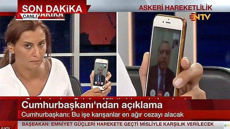 Ofertë e “çmendur” për telefonin e gazetares, me të cilin Erdogan foli mbrëmjen e puçit (Video)