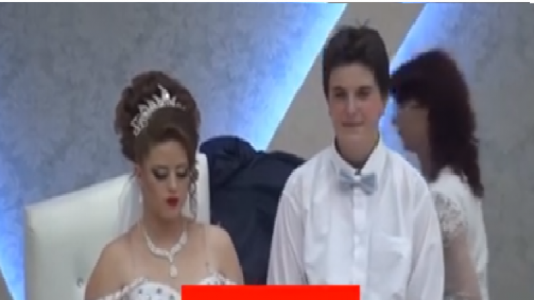 E çuditshme: Një 14 vjeçar shqiptar martohet me një vajzë 13 vjeçe (Video)