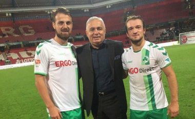 Presidenti i Prishtinës përcjell Greuther Furthin, takon dy yjet shqiptarë