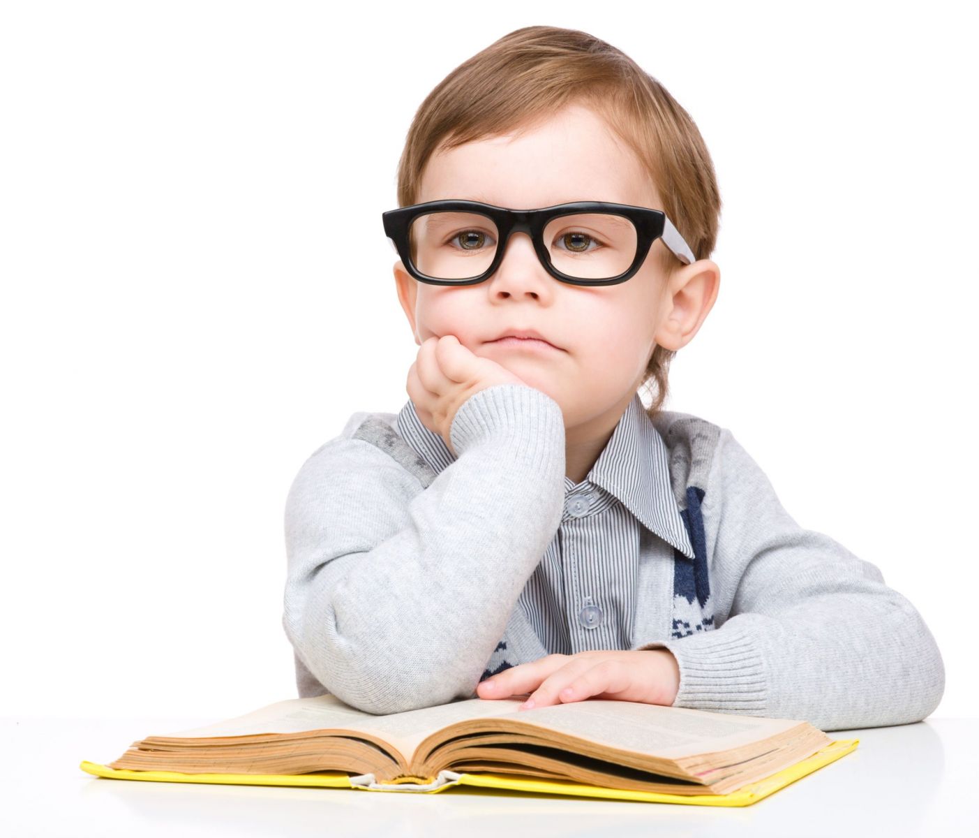 Boy With glasses reading(1)