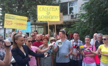 Protestë nga gazetarët në mbështetje të Bozhinovskit