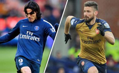 Legjenda e Arsenalit dhe Francës krahason Cavanin me Giroudin