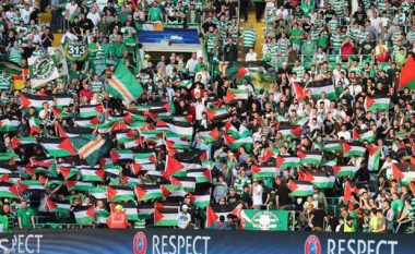 UEFA dënon Celticun pas shpalosjes së flamujve palestinezë