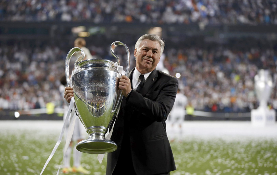 Ancelotti e ka fituar tri herë Ligën e Kampionëve. 