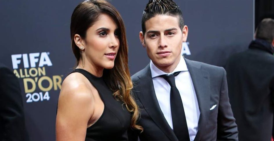 James dhe gruaja e tij, Daniela Ospina.