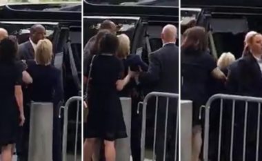 Momenti kur Hillary Clinton-it i bie të fikët (Video)