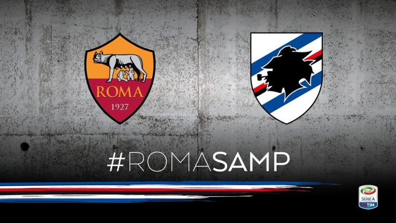 Formacionet zyrtare: Roma –Sampdoria