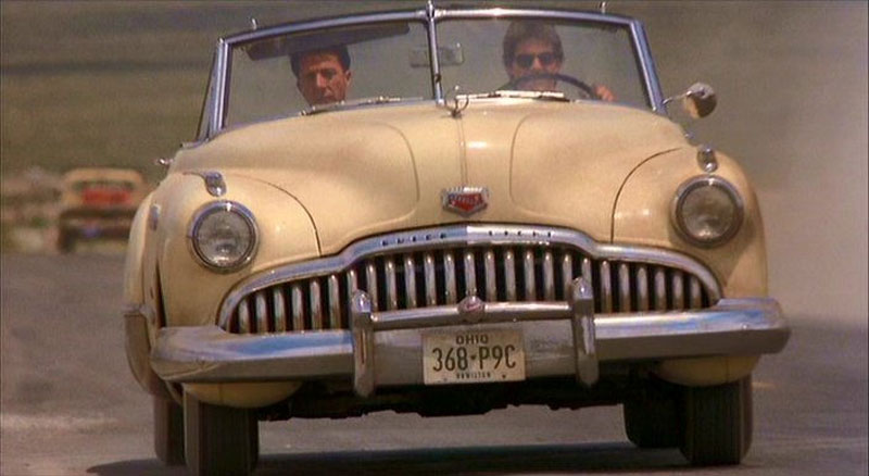 One of two used 1949 Buick Roadmaster convertible in the Tom Cruise and Dustin Hoffman The Rain Man movie, at auction in Dallas