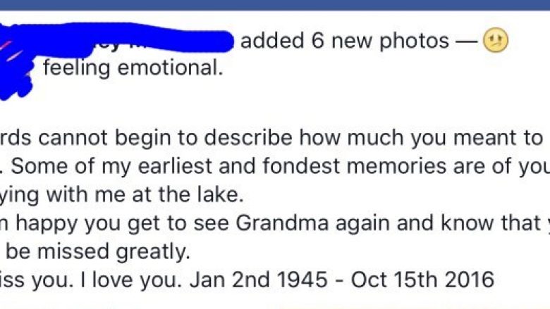 Donte të kujtonte gjyshin e vdekur, ngatërron fotot poston ato nudo (Foto, +18)