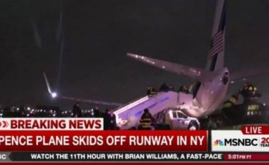 Dramë në New York: Rrëshqet nga pista aeroplani i kandidatit republikan për zëvendëspresident (Foto/Video)