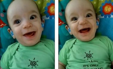 Ky është momenti kur bebja e shurdhër dëgjon zërin e nënës për herë të parë (Foto/Video)
