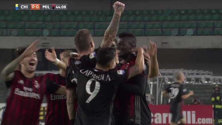 Milani shkon në pushim me epërsi ndaj Chievos (Video)
