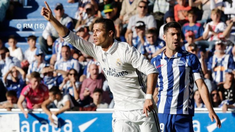 Ronaldo vendimtar në fitoren e Realit, Los Blancos vazhdojnë në krye (Video)