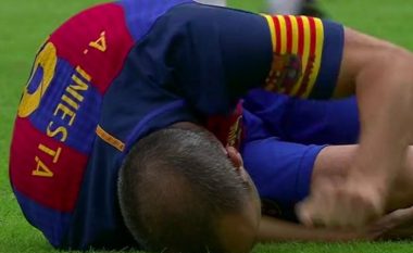 Barca konfirmon lëndimin serioz të Iniestas, mësoni se për sa muaj do të mungojë spanjolli (Foto/Video)